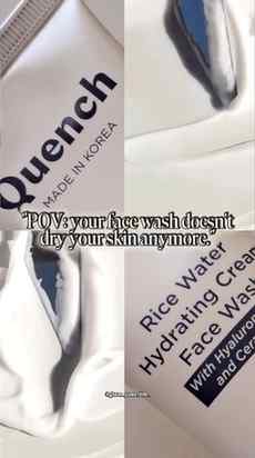 No tight skin after washing? Yes please. 💧
The Rice Water