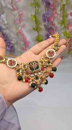 Beautiful Meesho 😍 Necklace set 🎀 Follow & comment for lin