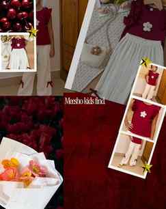 A dreamy little red + white combo I found on Meesho 🎀 Simpl