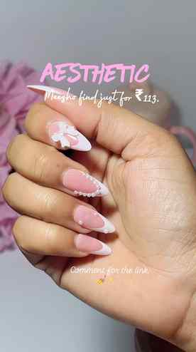 Who says cute nails have to be expensive? These press-on nai