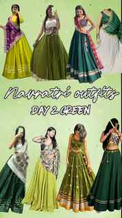 Navratri outfits ✨ Day 2 💅✨ 
Comment for link 🖇️ 
.
.
.
.
