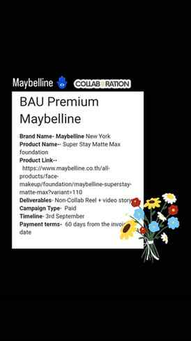 Maybelline........
#collabtion