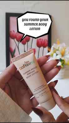Summer body care has my heart βοΈπ€ This caffeine body lotion