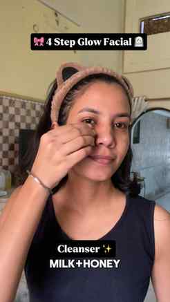 Simple 4 steps facial at home 🧖🏻♀️♥️
.
.
.
#reelkarofeelk