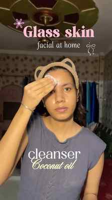 Facial at home for glass skin glow 🤩♥️
.
.
.
#skincare #tre