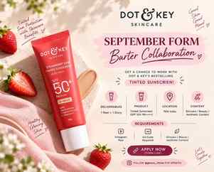 ✨ DOT & KEY SEPTEMBER BARTER COLLAB ✨

Want to create conten