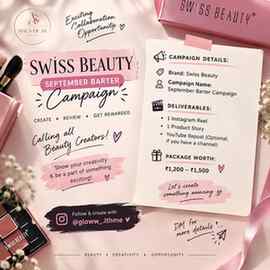 Swiss Beauty September Barter Campaign is here! 💄
Beauty cr