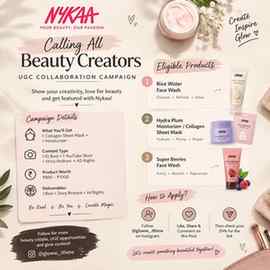 ✨ Nykaa Beauty Creators Collab is LIVE! 💕
🎁 Products worth
