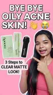 Oily skin er 3-step formula finally pelam 💚
1. Protect with