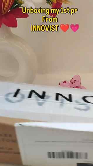 Unboxing my 1st pr from @innovist.official thank u so much f