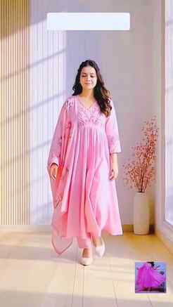 Flipkart Anarkali Finds ✨ 

This pure cotton pink anarkali d