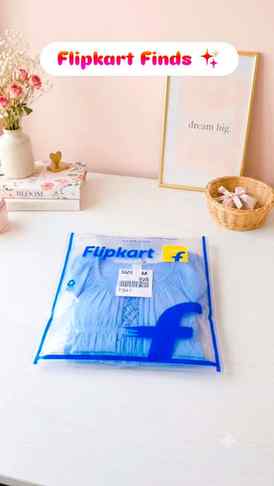 Wait… don’t scroll 👀💙 This Flipkart top is giving Pinteres
