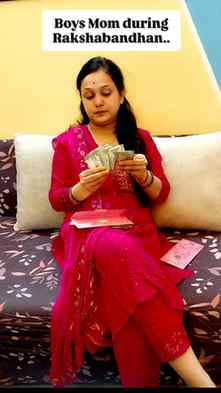 The two sides of Rakhi budget tracking. 📉📈 #RakshaBandhan