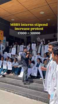 Uttarakhand mbbs interns stipend increase peaceful protest !