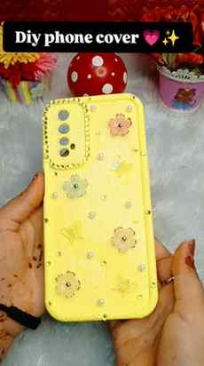 Diy phone cover decoration ideas ✨💡#diy #viral #instagram #