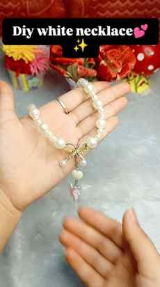 Week - 1 White theme jwellery challenge #beadsnfashion #bead