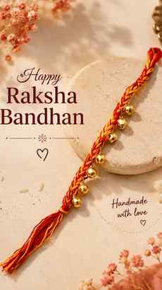 Diy handmade ghungroo rakhi with love 💗✨#diy #handmade #ins