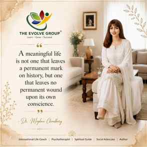 A meaningful life isn't measured by how loudly the world rem