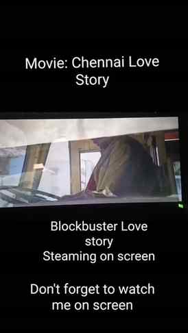 Chennai love story It's me on screen  #Chennailovestory