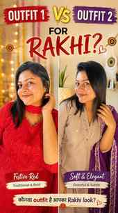 Outfit 1 ❤️ or Outfit 2 💜
Comment your favourite! 👇✨ #Rakh