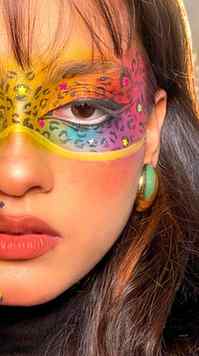 Serving neon jungle realness. 🌈🐾 Honestly, the vision came
