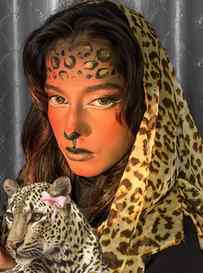 Eyes like a predator, soul like a storm.” 🐆⚡