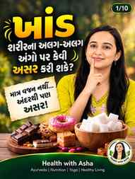 રોજની ખાંડ શરીરમાં ક્યાં સુધી અસર કરી શકે?
વધુ પડતી added su