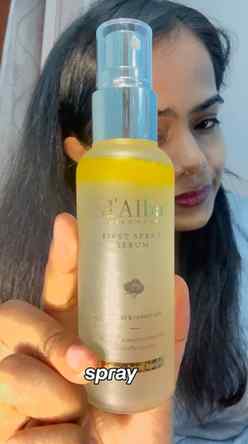 Position d’Alba First Spray Serum as the ultimate glow + ski