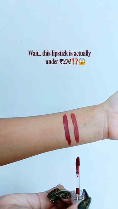 Under ₹270 and giving expensive-lipstick energy?? Say less �