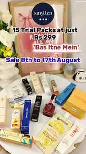 15 products. 15 different brands. And all of this for just ₹