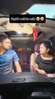 Iske haath hamesha chalte hai ππ
(couple, couple reel, fu