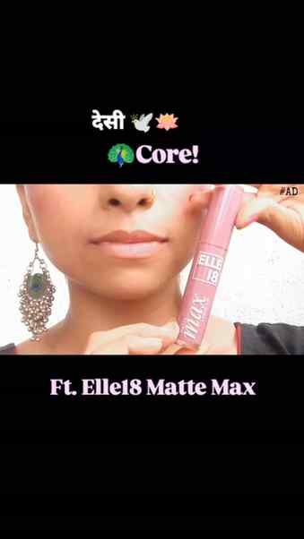 #AD , Desi core🪷🦚
Elle18 matte max lipstick
Shade Honey N