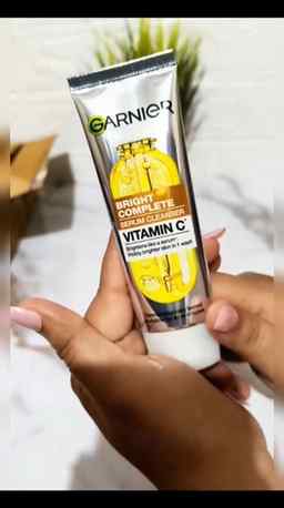 Try the new Garnier Vitamin C infused Serum Facewash for tha
