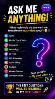 💬 ASK ME ANYTHING!

What tech topic do you want me to make 