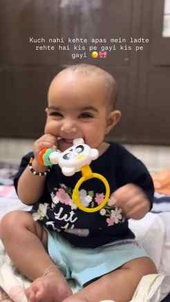 🧸
___________
( baby girl, Indian baby girl, new mom life ,