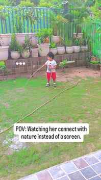 Screen time? No, it’s Garden Time! 🌿🚿

​Instead of giving 