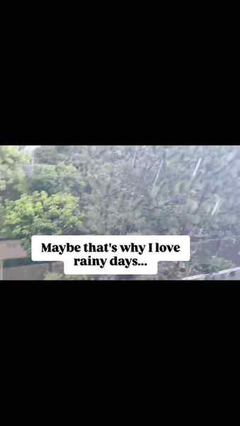 A gentle reminder from today's rain:

You don't have to be i