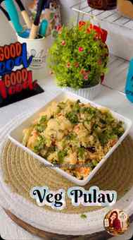 🍚✨ VEG PULAV – Simple, Aromatic & Delicious! ✨🍚
A bowl fu
