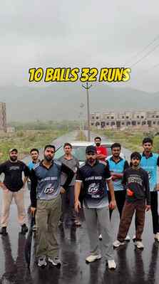 10 balls 32 runs challenge with @_kishor_mewara_ 

#krishnas