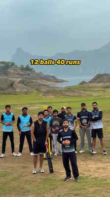 X-U23 rajasthan 
12 balls 40 runs challenge with @_itskamals