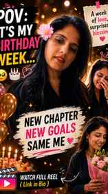 Counting down to my special day… 🎂🤍😍
Every year brings ne