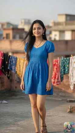 Blue on the terrace and the dress decided to keep it real 💙
