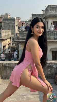 Pink mini dress styled with traditional jhumkas for that per