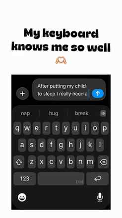 My keyboard knows I’m not asking for much 😂

Just a little 