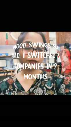 Mood swings at its peak👍
#corporatelife #jobswitch #moodsw