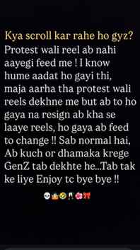 Follow @imzoyamajeed for more #newreel #protest #cockroachja