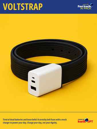 Style bhi, storage bhi!
Presenting VOLTSTRAP - belt aur pen