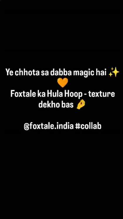 Hula Hoop era is here π§‘β¨
Ye chhota sa dabba magic hai! Text