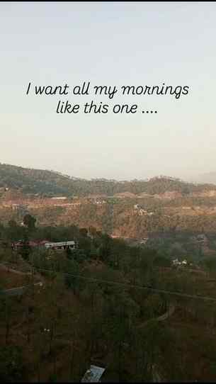 There is something magical about waking up in the mountains.