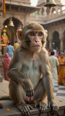 🐒😂 When monkeys become full-time Vrindavan influencers!
“